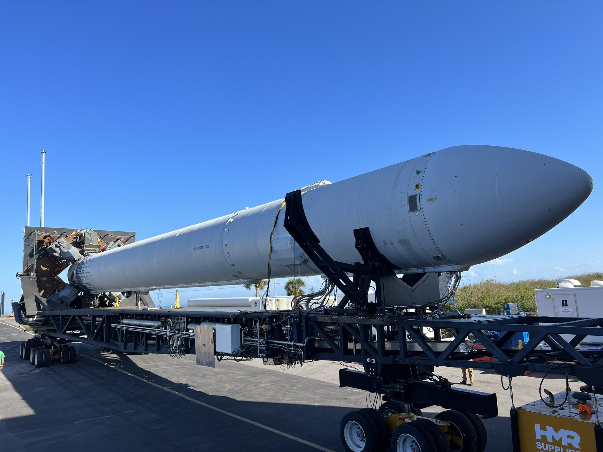 Relativity Space’s Terran 1 Rocket Is Now On The Launch Pad