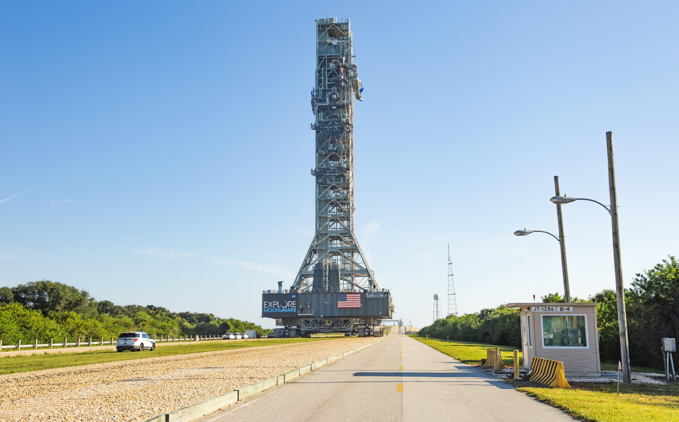 NASA Launch Pad Changes In Prep For Artemis II